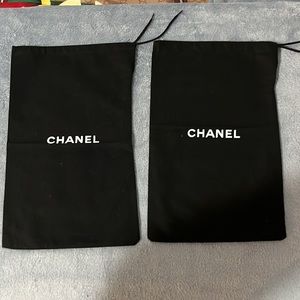 CHANEL 2 pcs Dust bag for shoes 👠 7.5 inches in width and a 12.5 inches long
